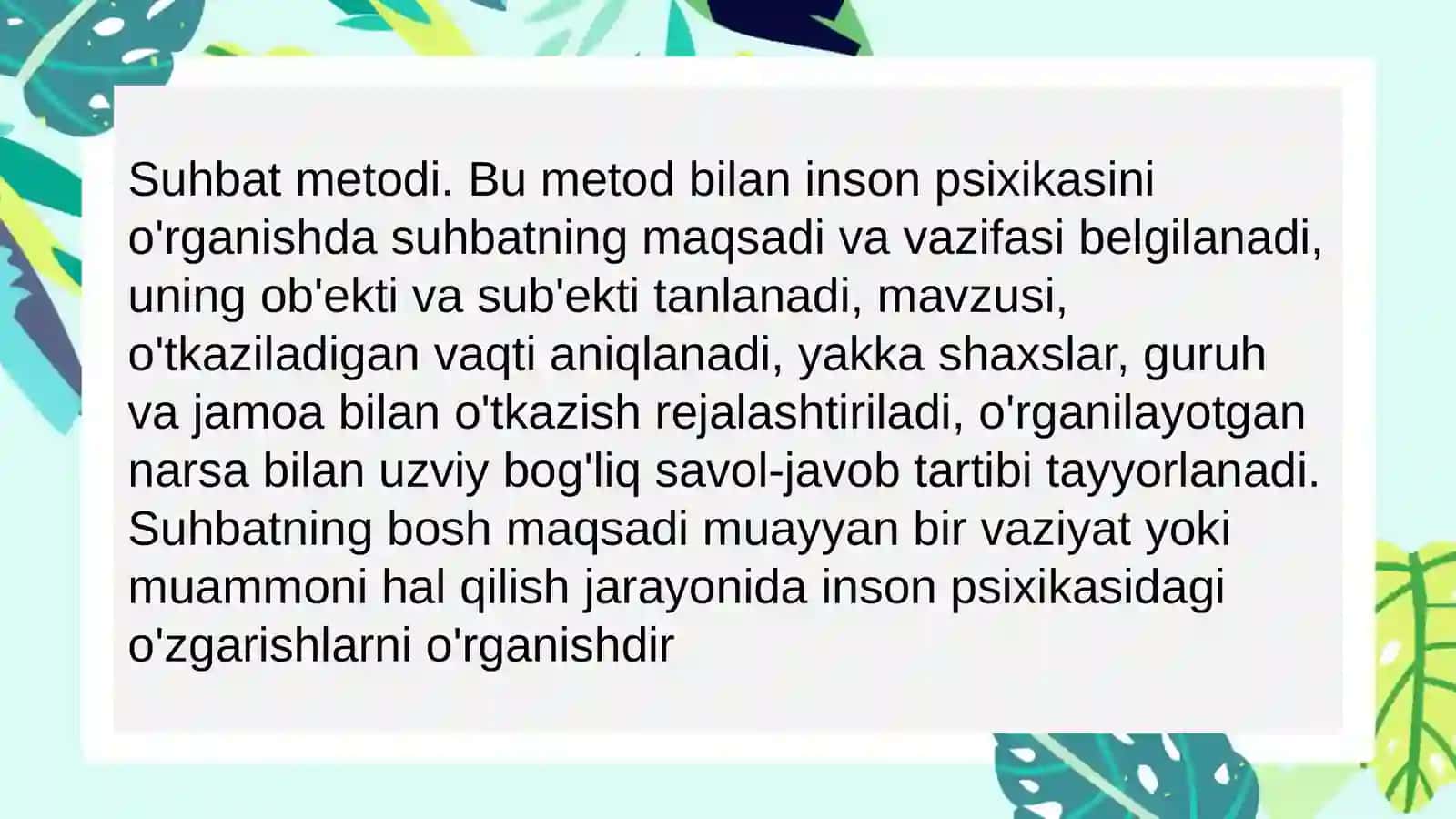 Umumiy psixologiya fanining ilmiy tadqiqot metodlari 3