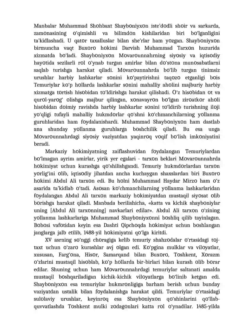 MΟVARΟUNNAHRDA SHAYBΟNIYLAR SULΟLASI HUKMRΟNLIGINING Ο‘RNATILISHI 3