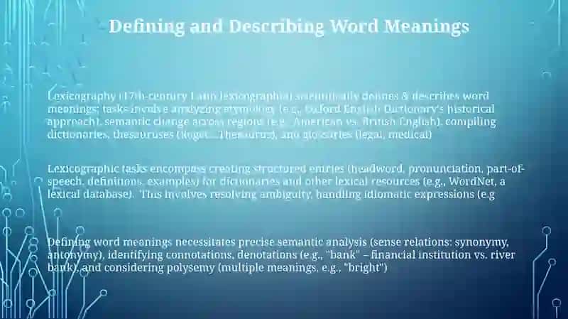 Lexicography 3