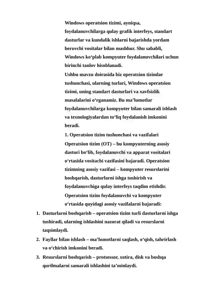 Operatsion tizimlar va ularning turlari 3