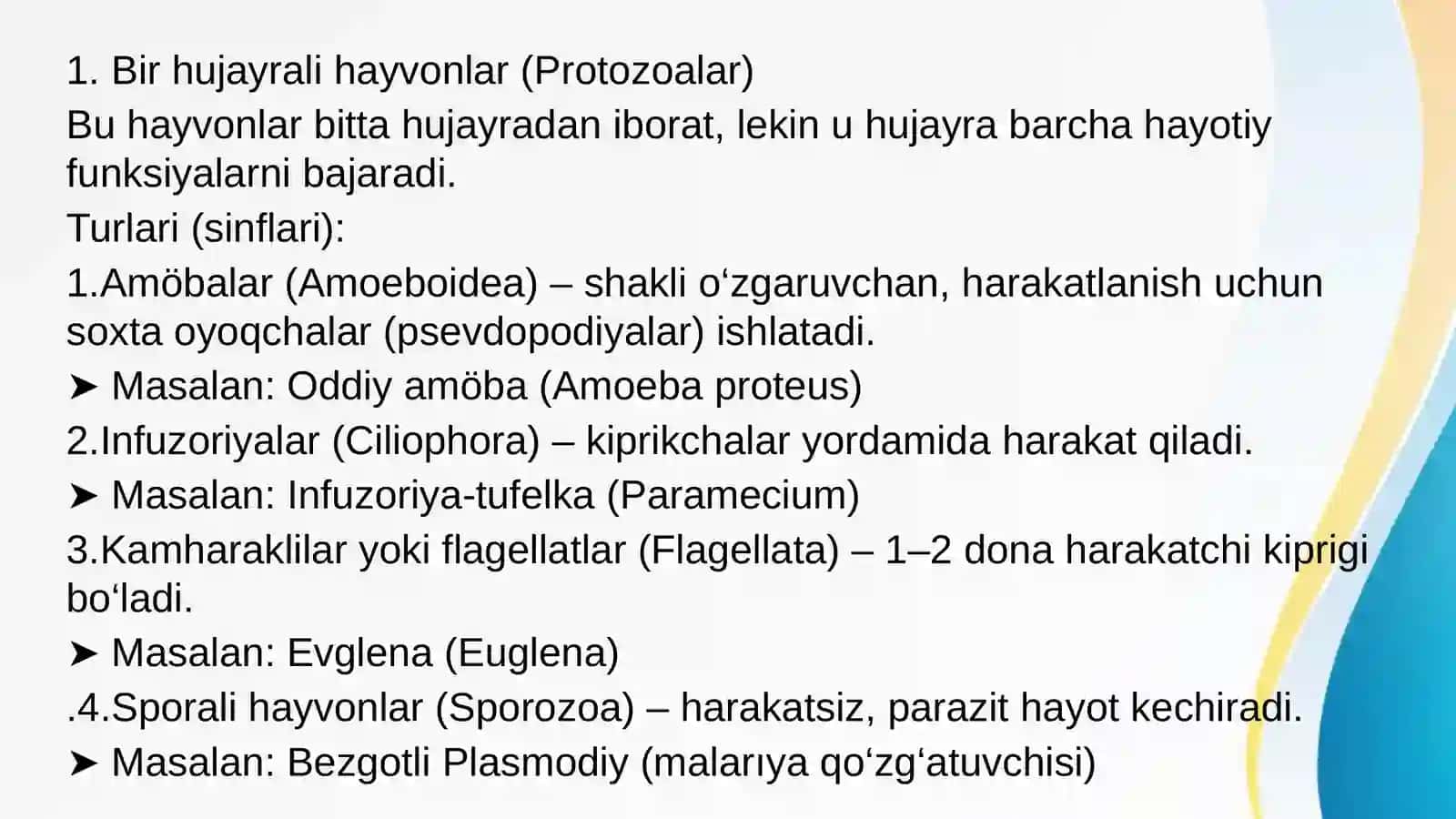 Sodda jonivorlar. Ularning morfologiyasi, strukturasi va ularning o‘rganish usullari. 3