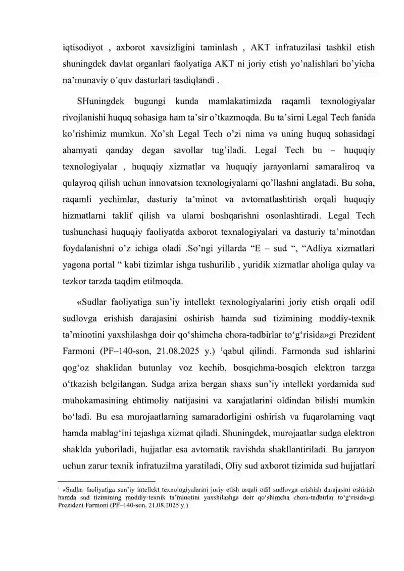 O'zbekiston sud tizimida Legal Tech joriy etish tajribasi 3