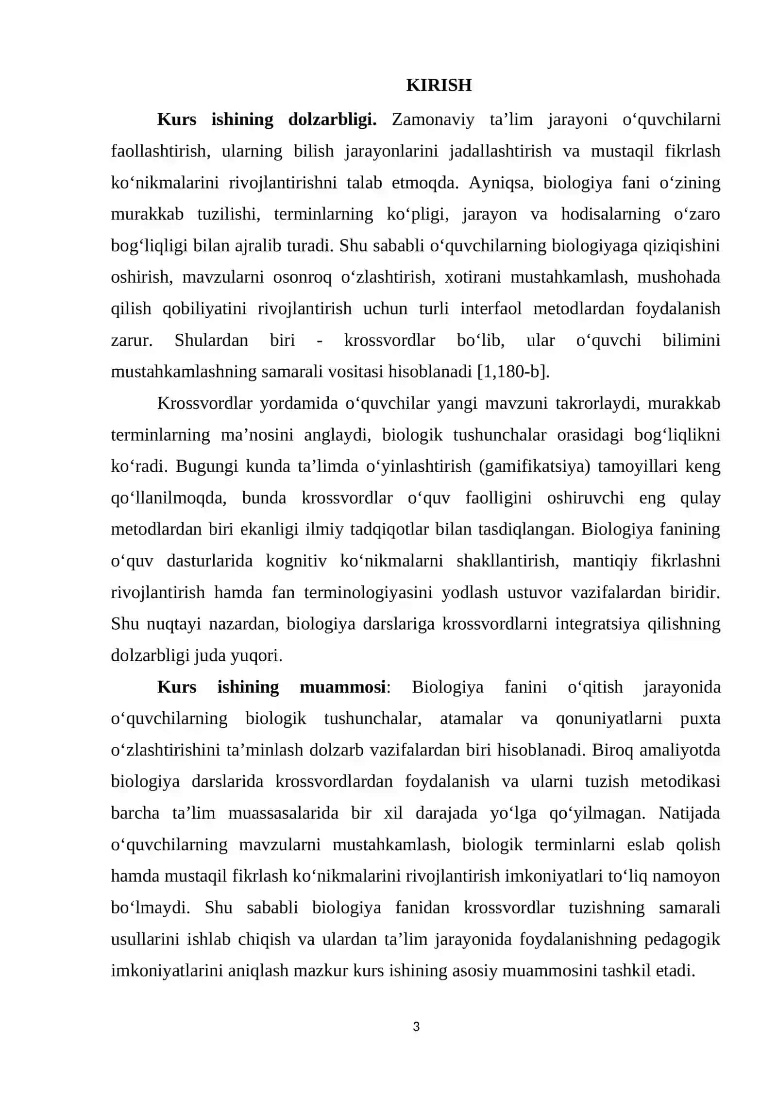 BIOLOGIYA FANIDAN KRASSVORDLAR TUZISH VA ULARDAN FOYDALANISH 3
