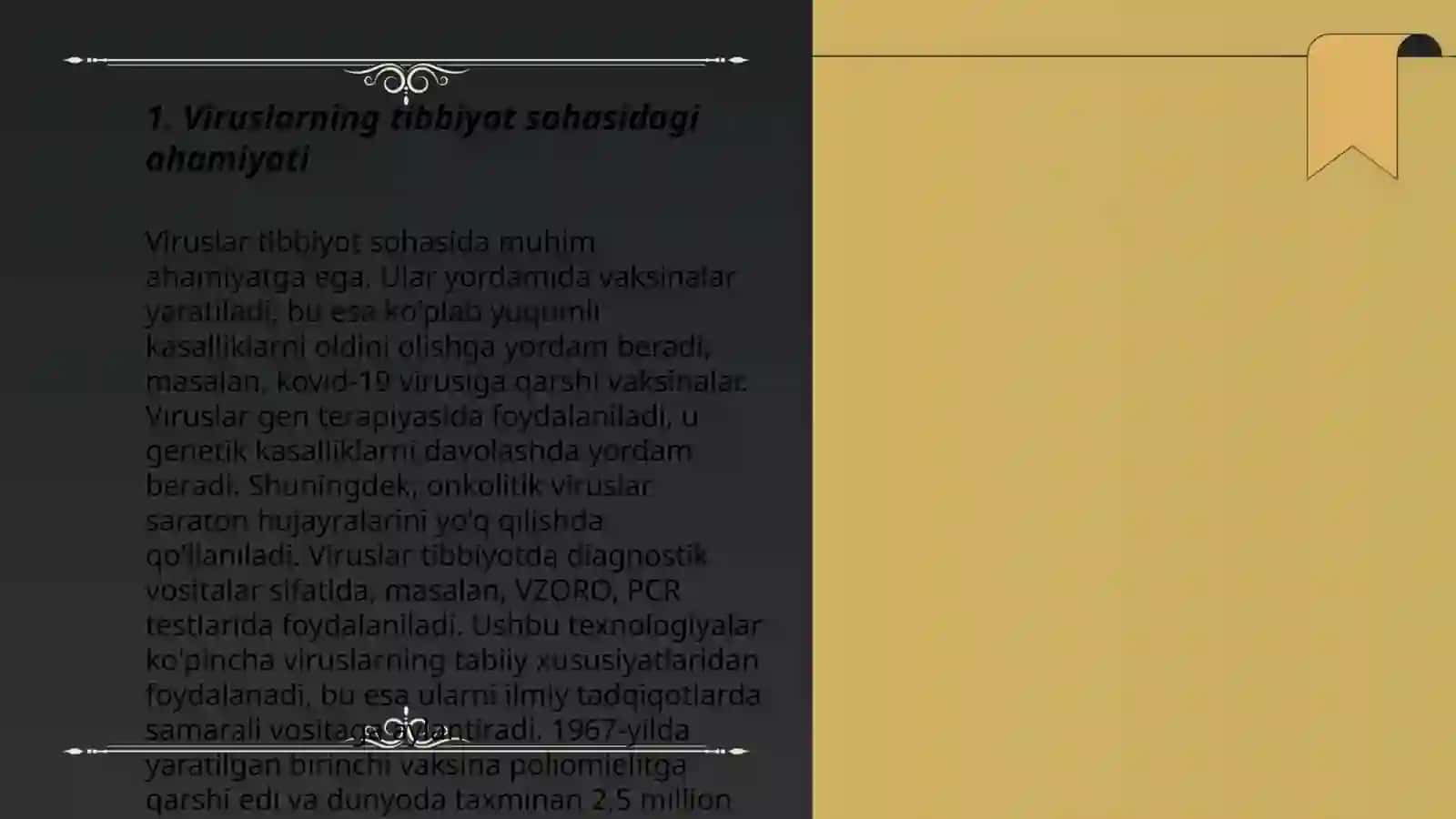 Viruslar tibbiyot sohasida ahamiyati 3