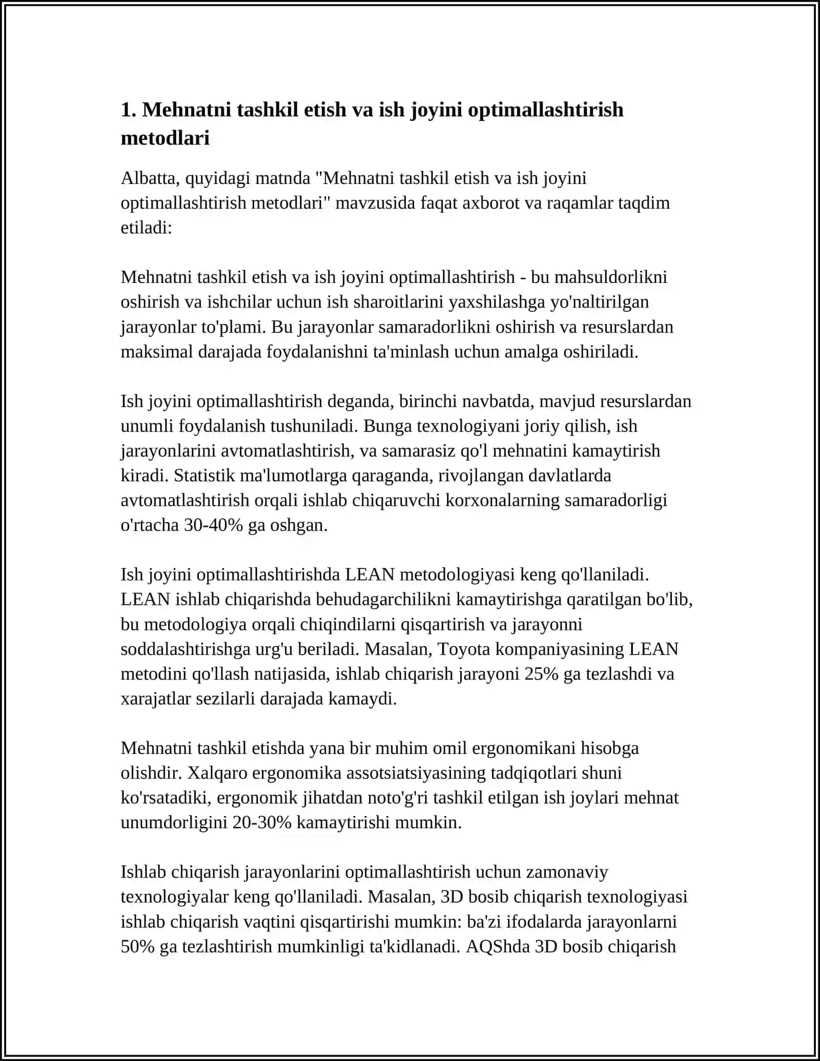 ICHKI TRANSPORT TIZIMLARIDA MEHNAT UNUMDORLIGINI OSHIRISH YOʻLLARI 3