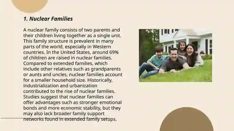 Types of families. Upbringing children. Family celebrations 3