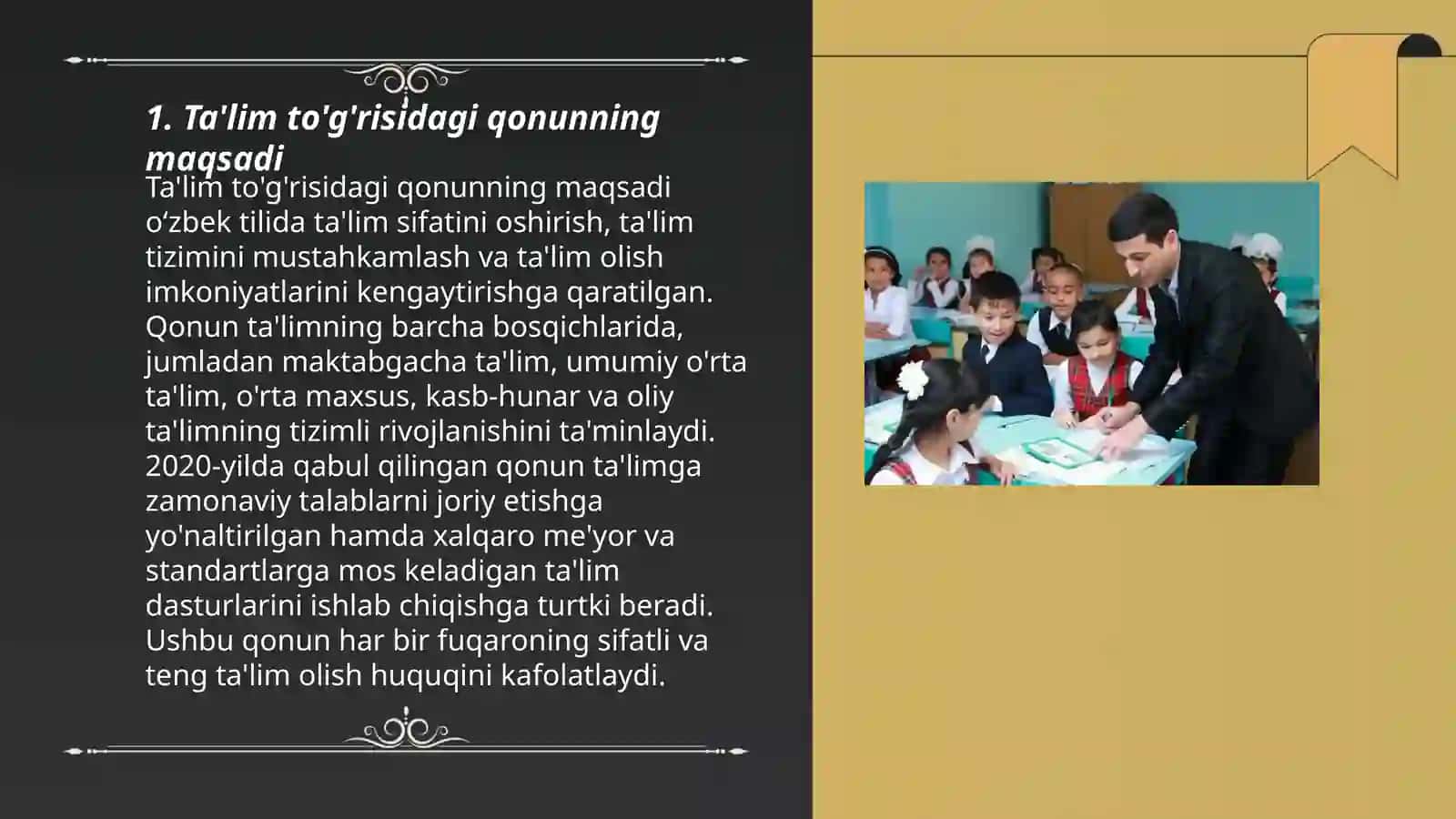 Ta'lim to'g'risidagi qonun 3