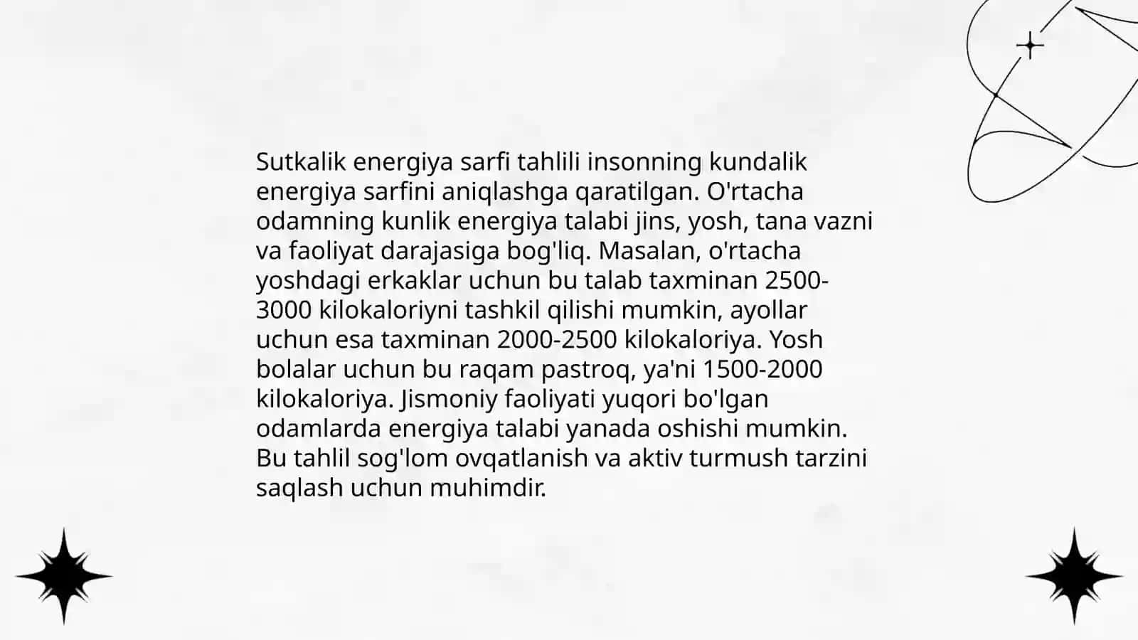Sutkalik energiya sarfi 3