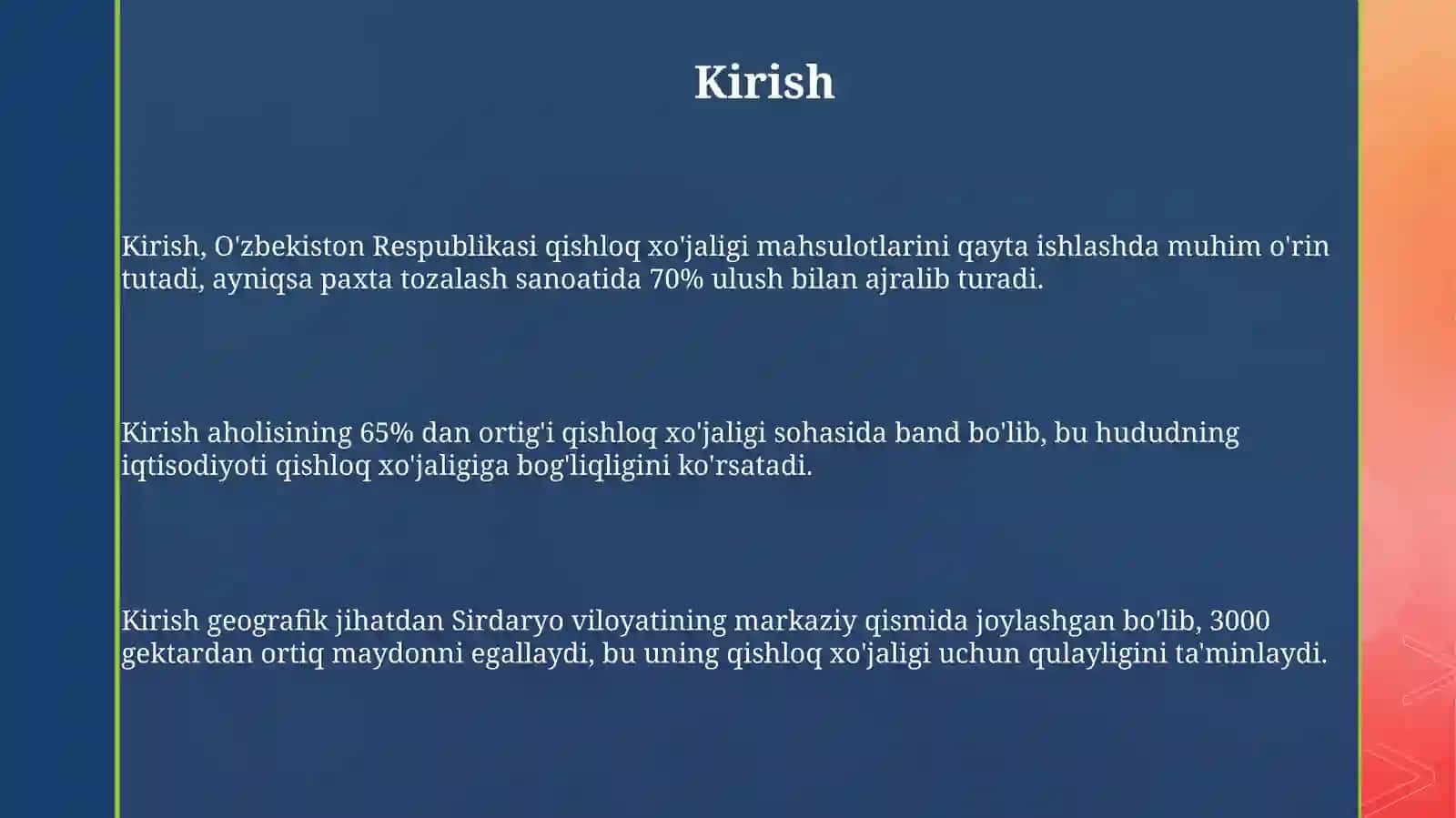 Sinf rahbari sifatida biror oilaga tashrif buyurish va taassurotlarini bayon etish 3
