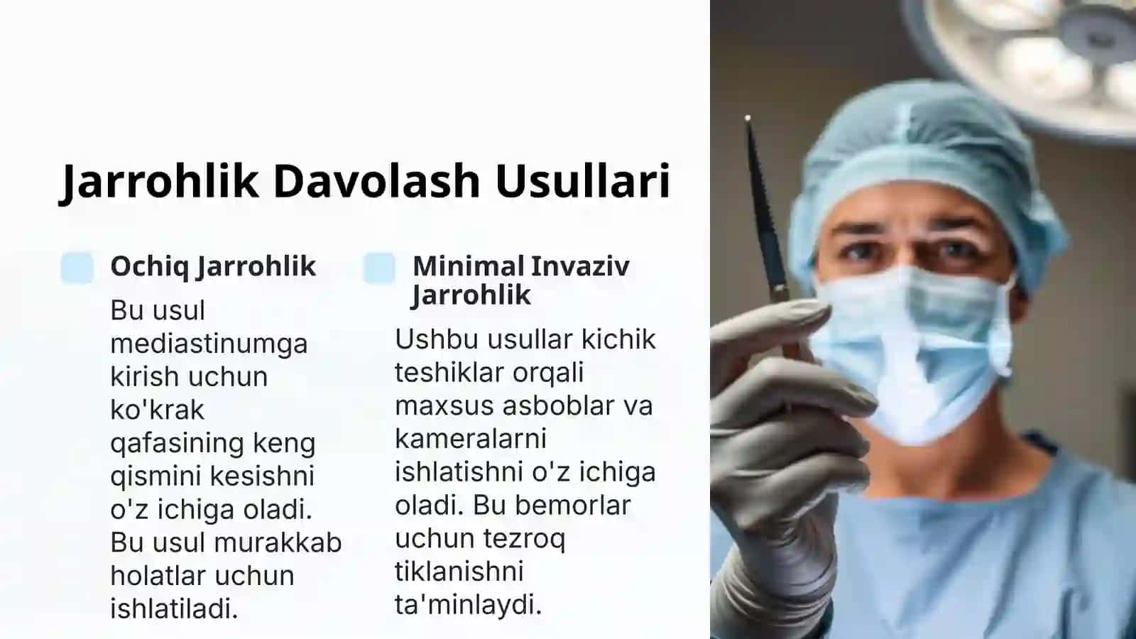 Mediastinitlar Jarrohligi: Zamonaviy Usullar 3