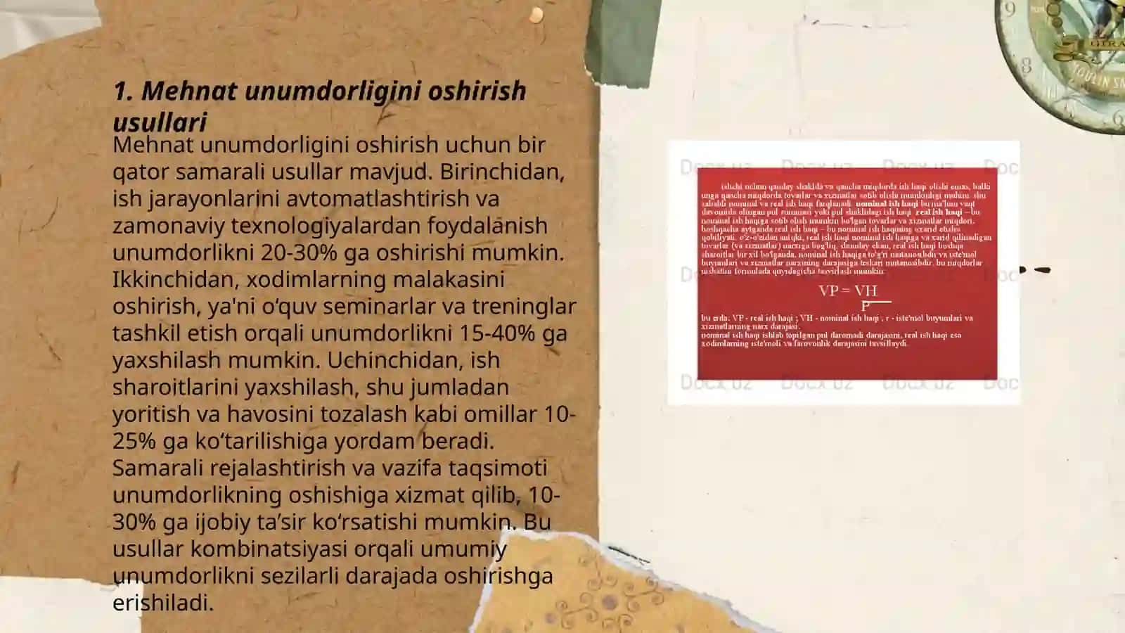 Mehnat unumdorligi-iqtisodiy o‘sish mahsuli 3