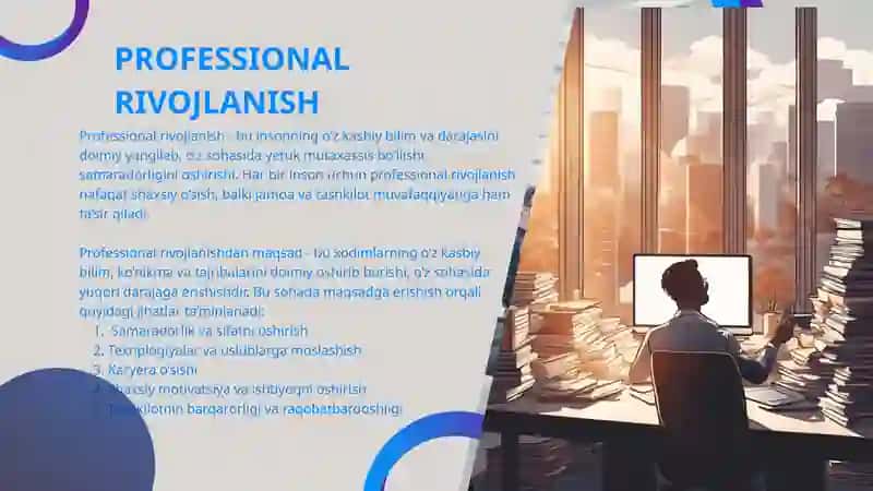 POFESSIONAL RIVOJLANISHGA IJOBIY TA’SIR ETUVCHI  HAMDA TO’SQINLIK QILUVCHI OMILLAR 3