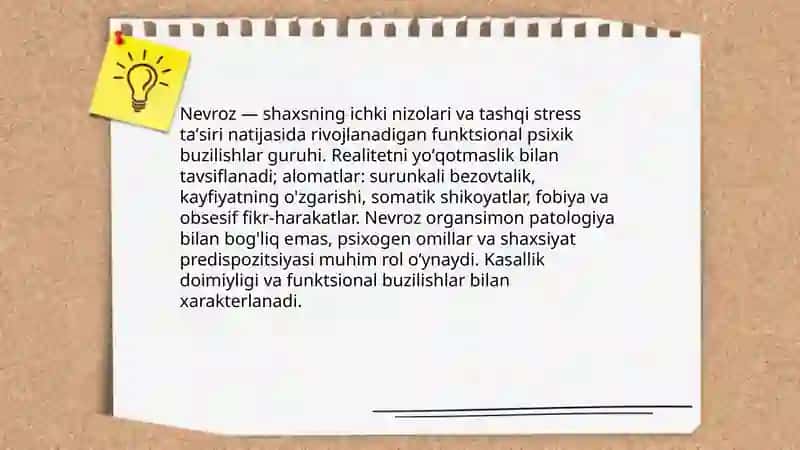 Nevroz qanday kasallik bemorlarda nevrotik holatlarning tahlili 3