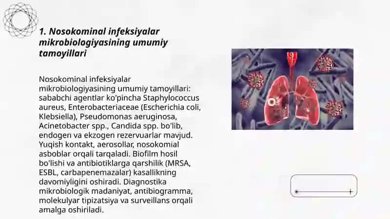 Nosokominal infeksiyalar va ularni oldini olish choralarining mikrobiologiyasi 3