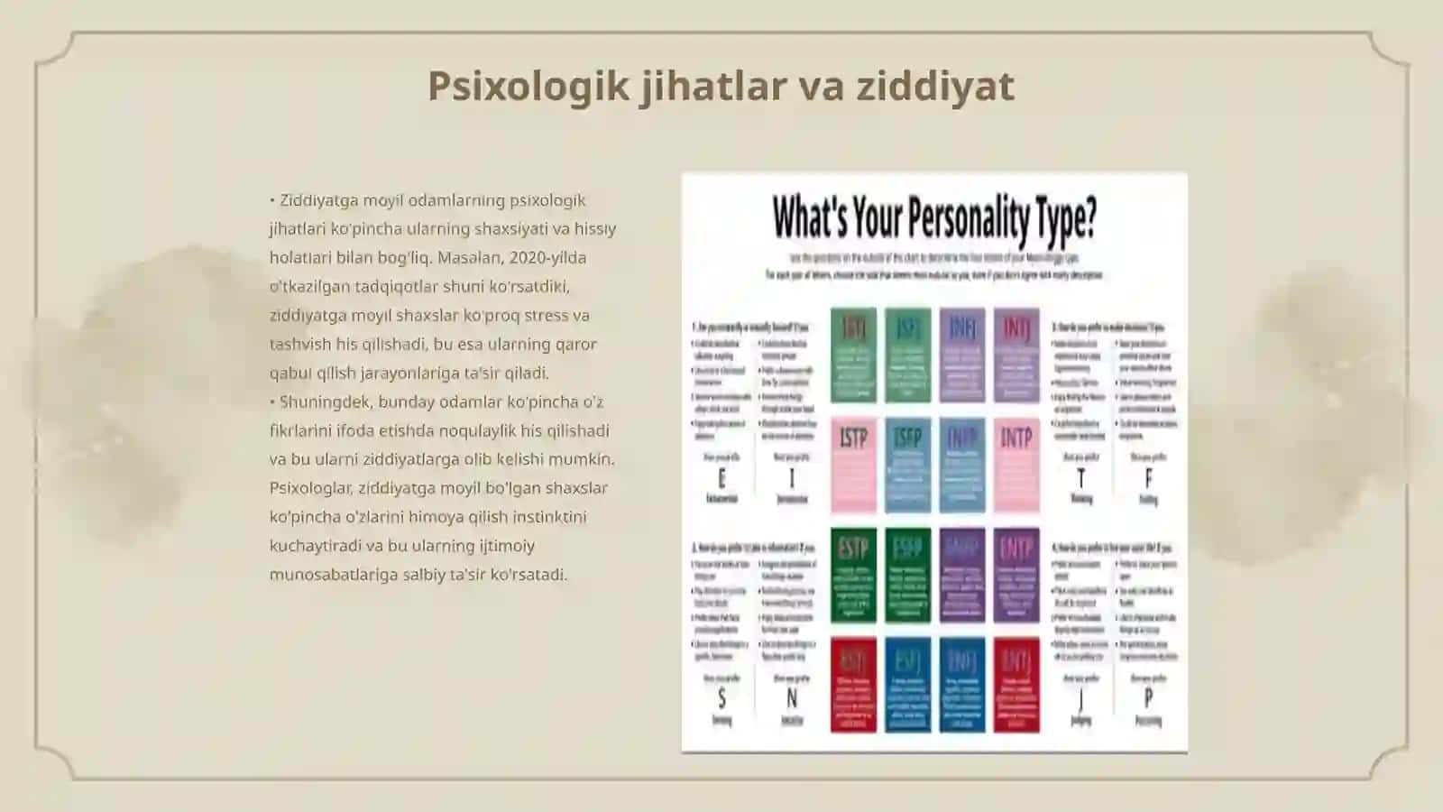 Ziddiyatni keltirib chiqarishga moyil boʻlgan odamlar tipologiyasi 3