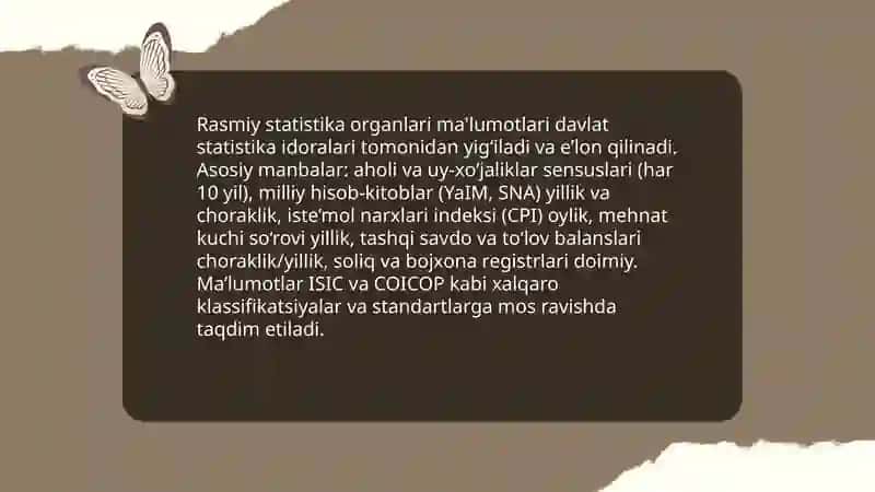 Iqtisodiyotda malumotlar tóplashning axborot manbalari 3