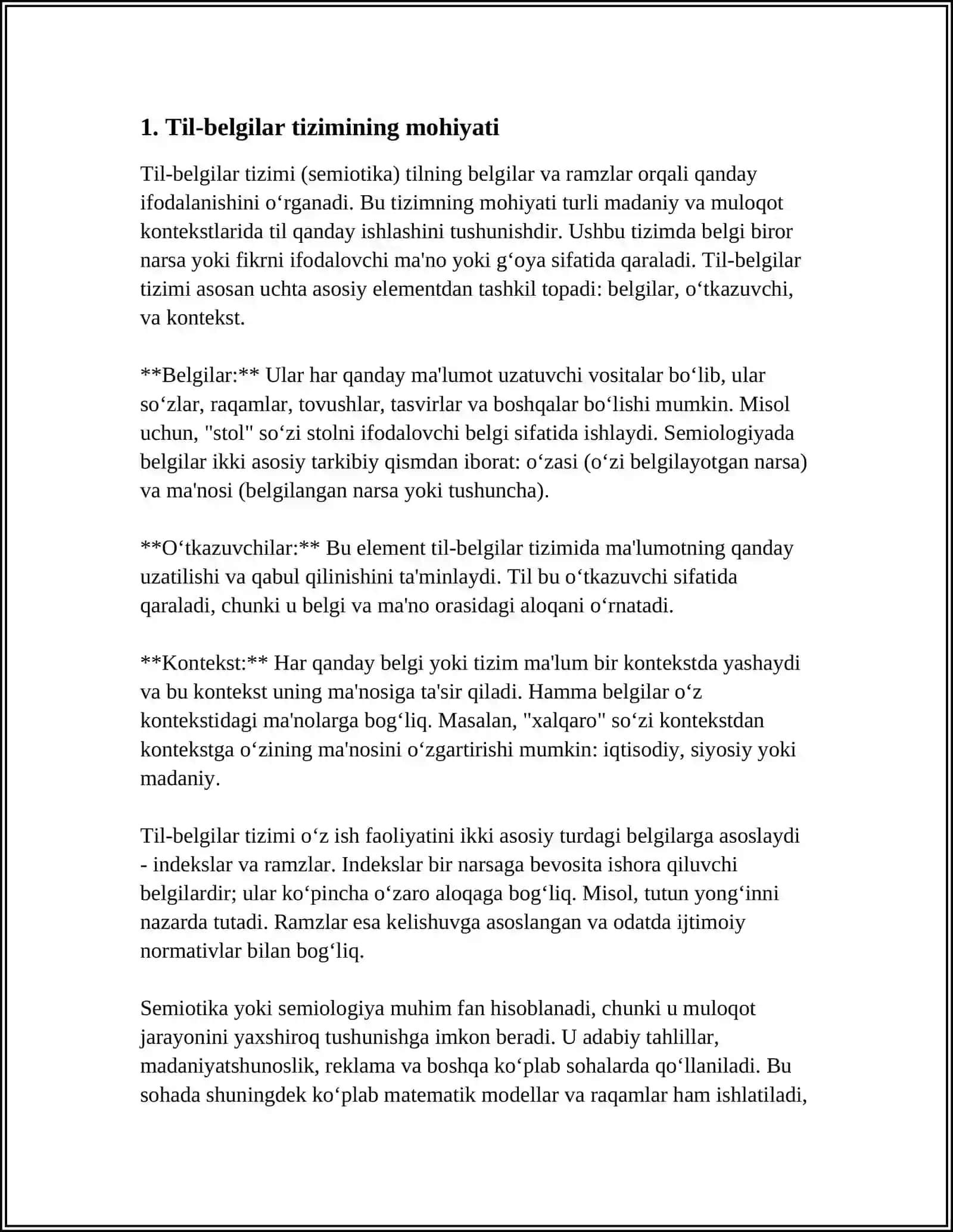 TIL-BELGILAR TIZIMI 3