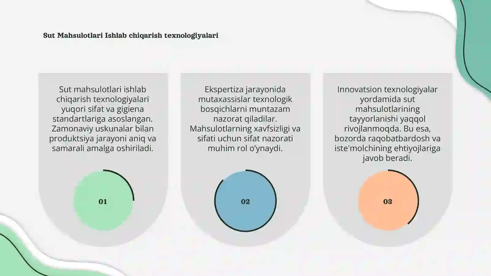 Sut Mahsulotlarini Texnologiyasi va Ekspertizasi 3