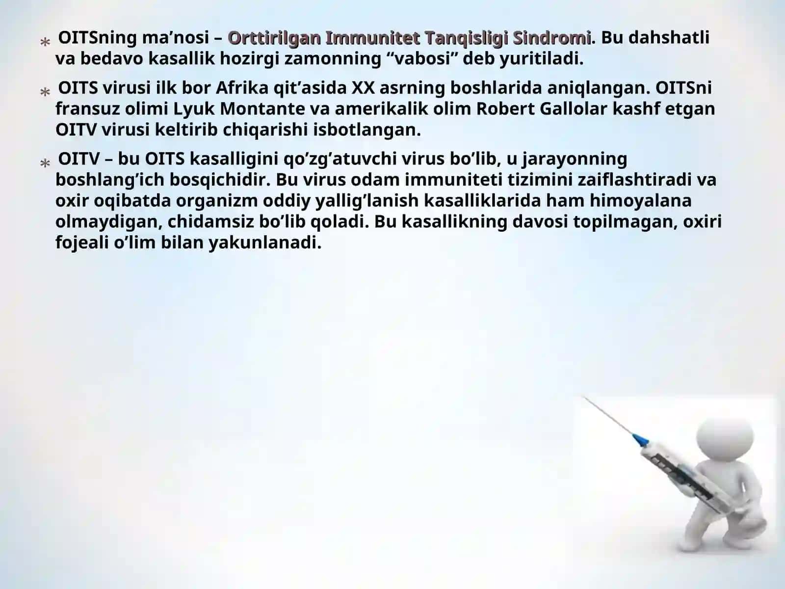 OITS Kasalligi 3