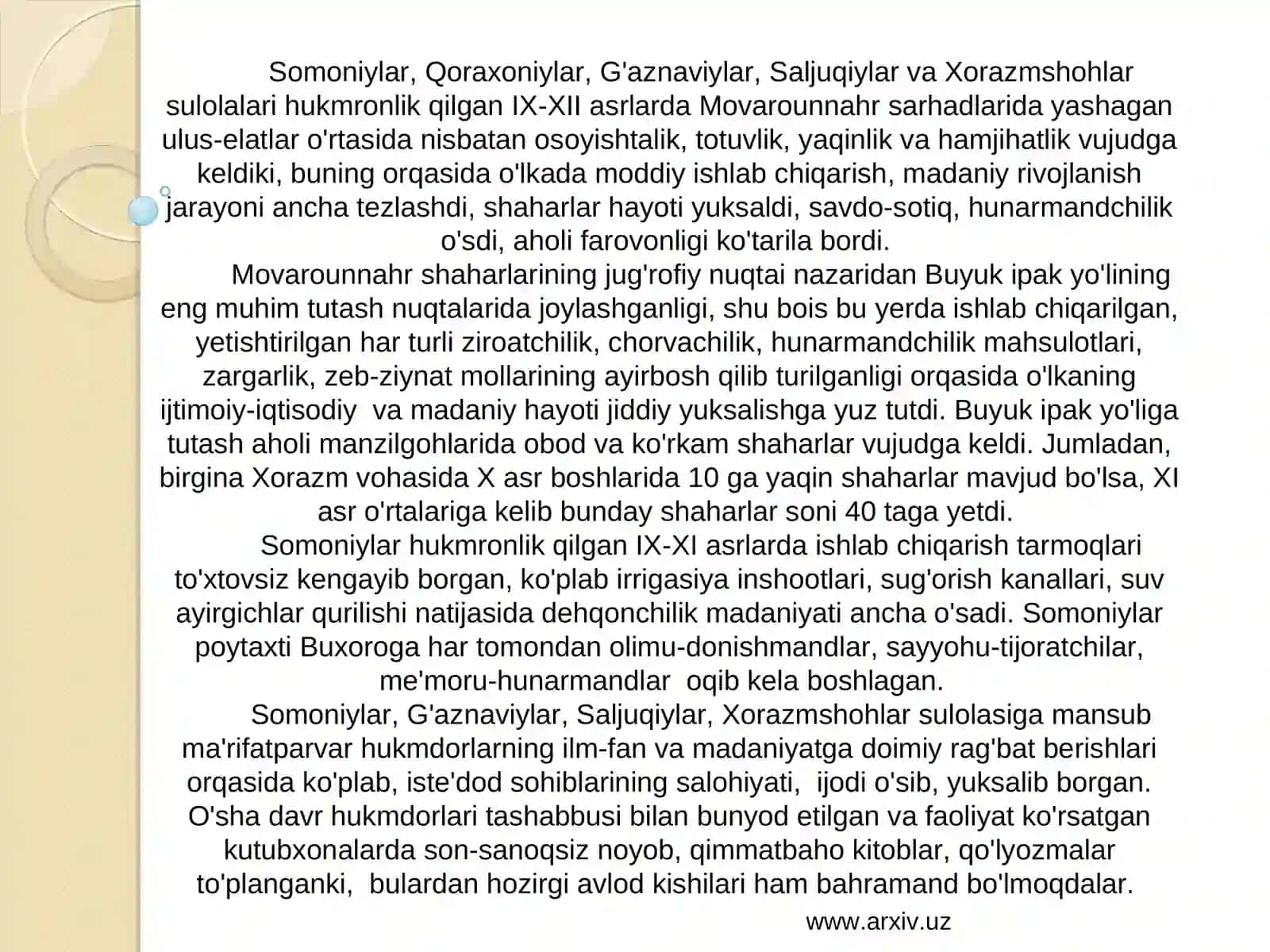 Yuksak manaviyatli yoshlarni tarbiyalashda o'rta osiyo allomalarining o'rni 3