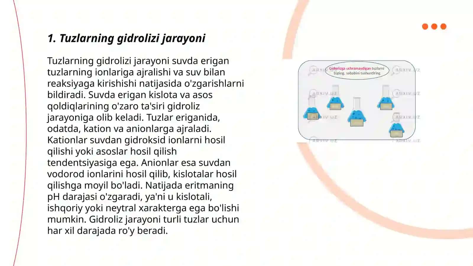 Tuzlar Gidrolizi 3