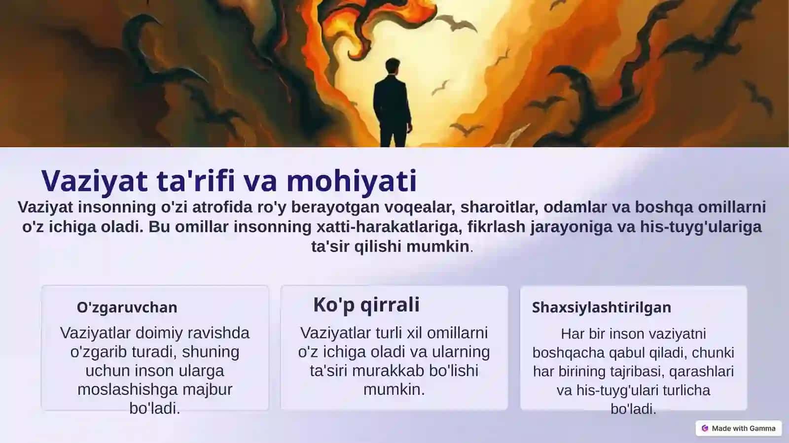 Vaziyat haqida garb psixologlarining qarashlari 3