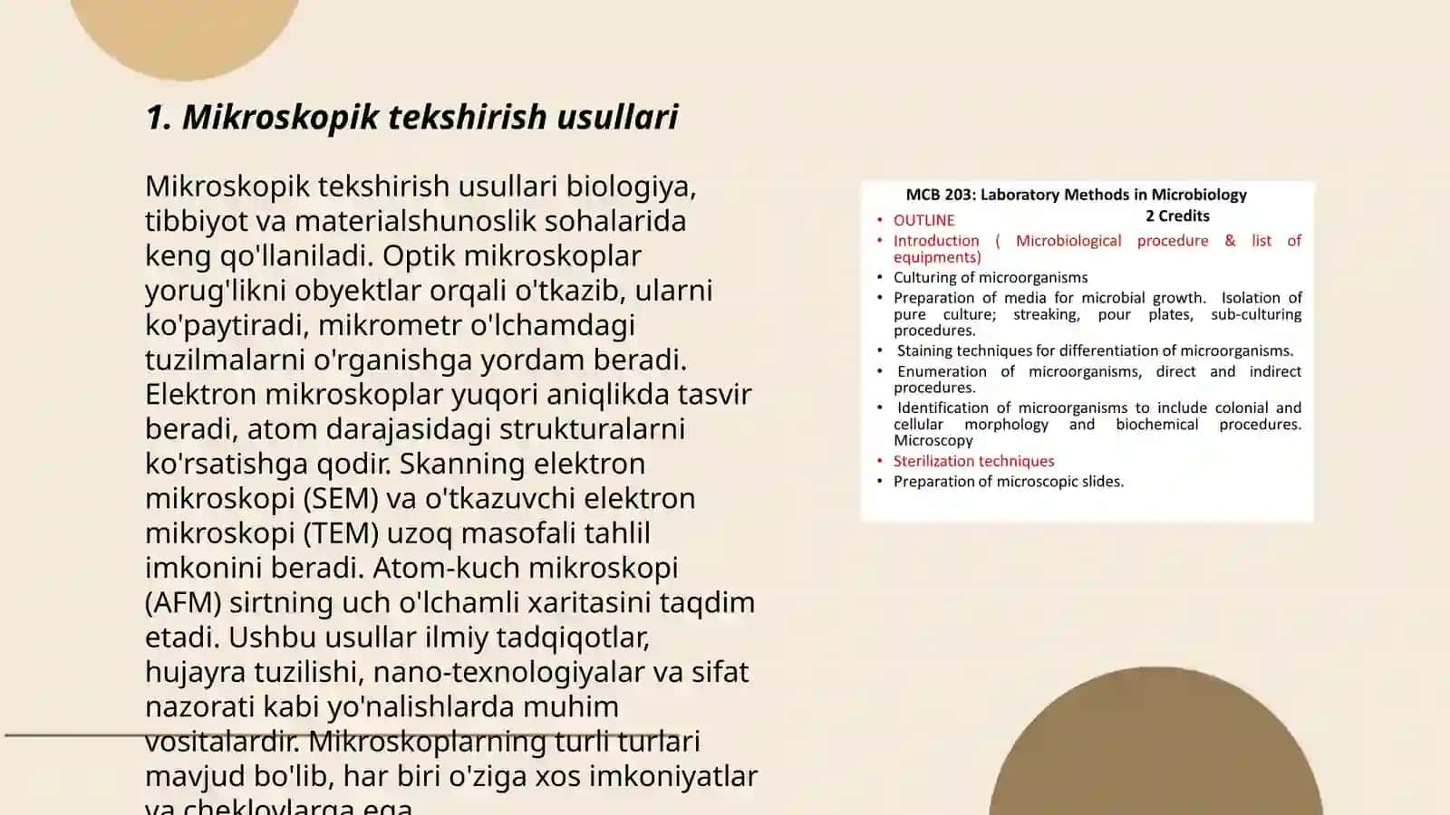 Mikrobiologik tadqiqotlarning asosiy usullari 3
