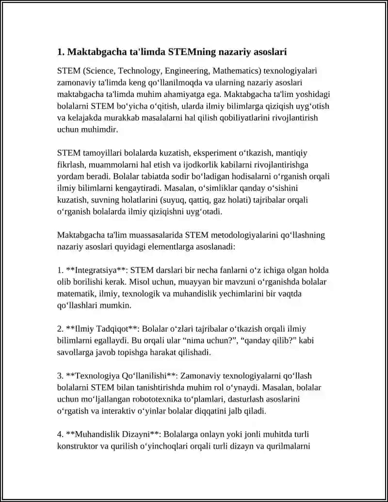 STEM Texnologiyalari Maktabgacha Talimda 3