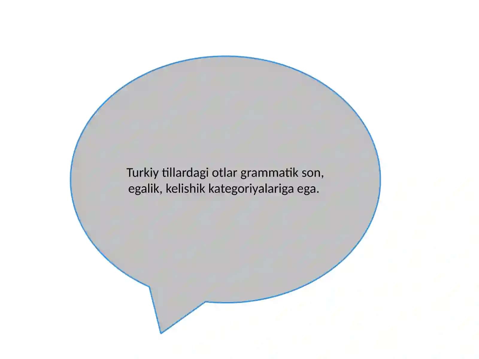 Eski turkiy tilda Ot soʻz turkumi. 3