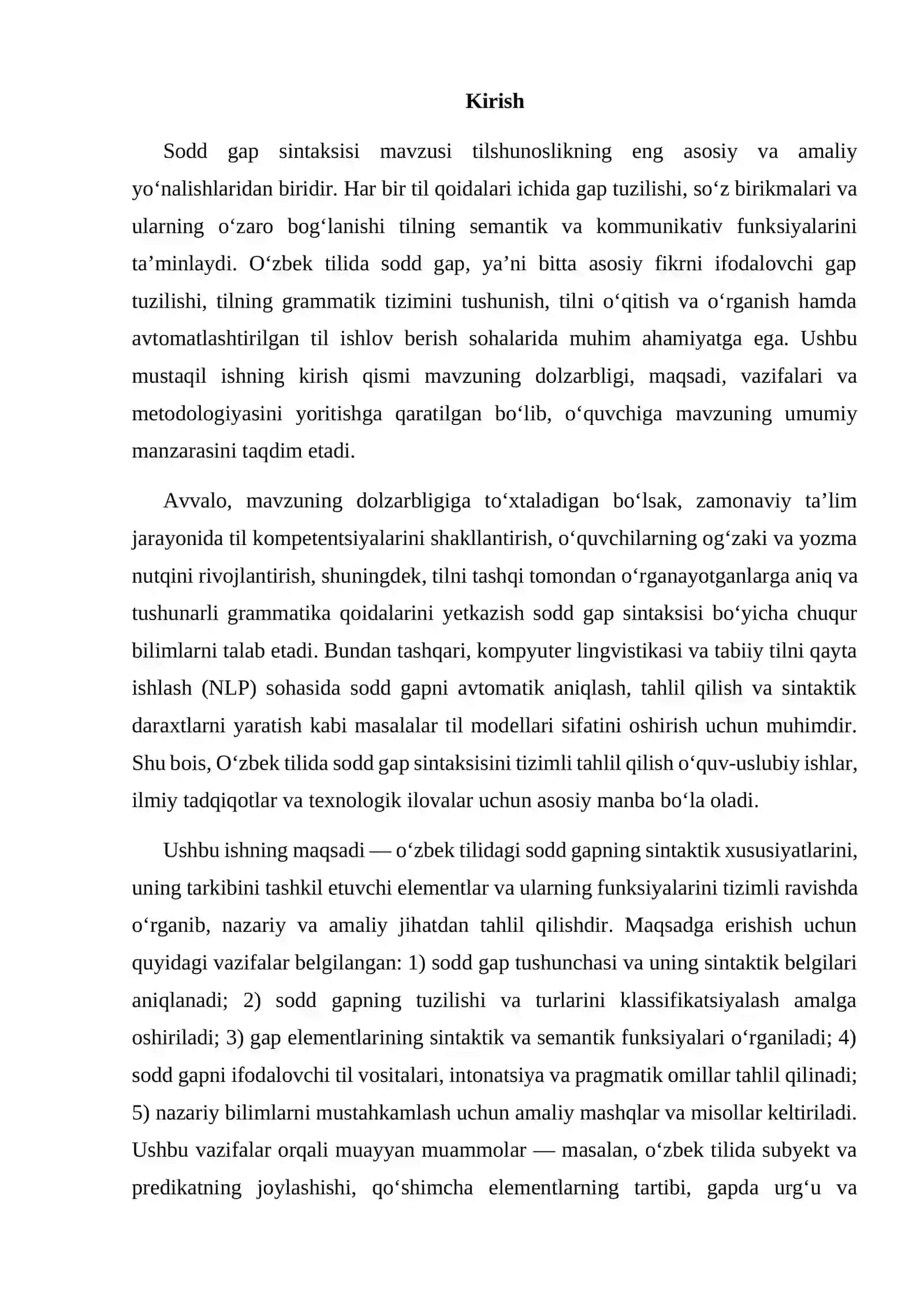 O'ZBEK TILIDA SODDA GAP SINTAKSISI 3