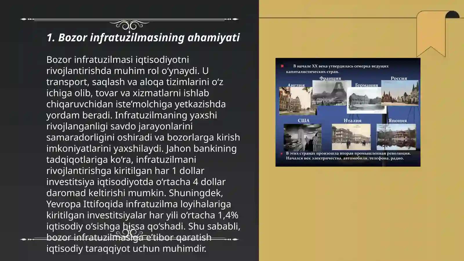 Bozor infra tuzilmasining shakllanishi,qishloq xoʻjaligidagi islohotlar, uning vazifalari va yoʻnalishlari 3