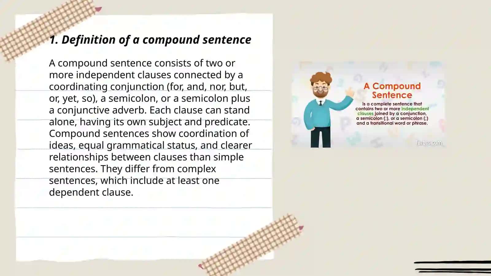 Compound sentence 3