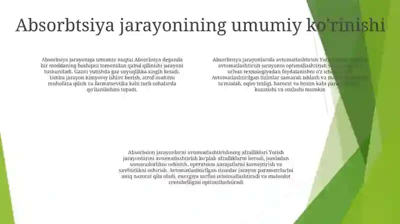 Absorbsiyta Jarayonini Avtomatlashtirish 3