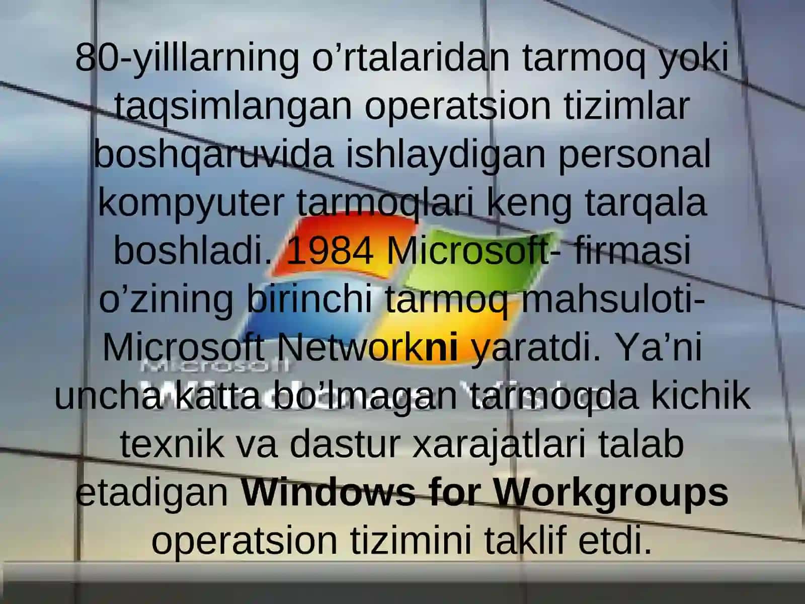 WINDOWS TIZIMI 3