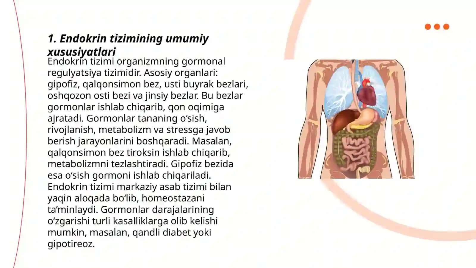 Endokrin tizimning inson organizmi va xulq-atvorining ahamiyat 3