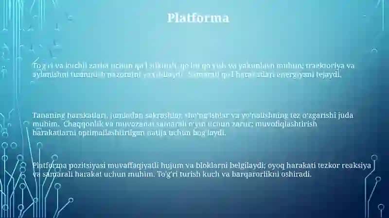 Voleybol.Holat va harakatlanishni organish 3