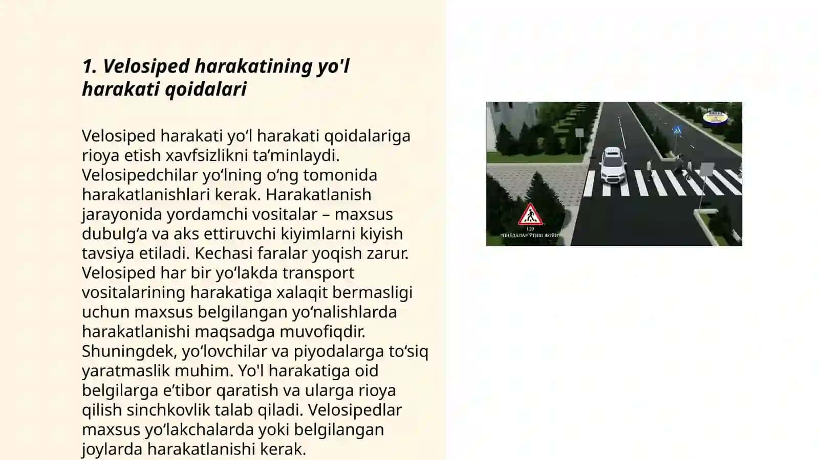 Velosipedlar harakatini tadqiq qilish 3