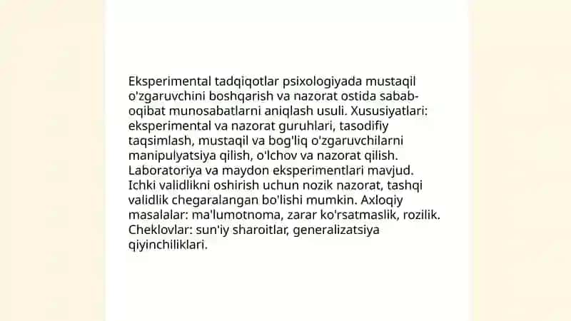 Psixologik tadqiqotlar olib borish shakllari 3