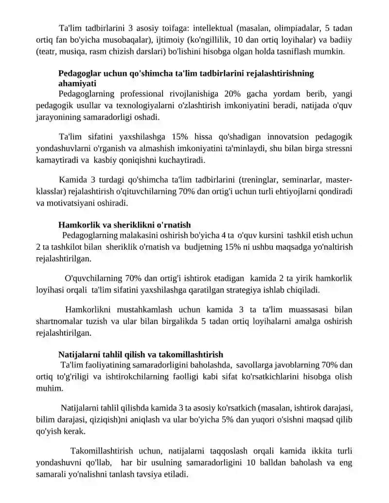 Tarbiyachilarning mashgʻulotdan tashqari tarbiyaviy faoliyatini rejalashtirish 3