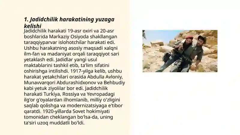 Jadid marifatparvarlarining oʻlka ijtimoiy manaviy hayotida tutgan oʻrni 3