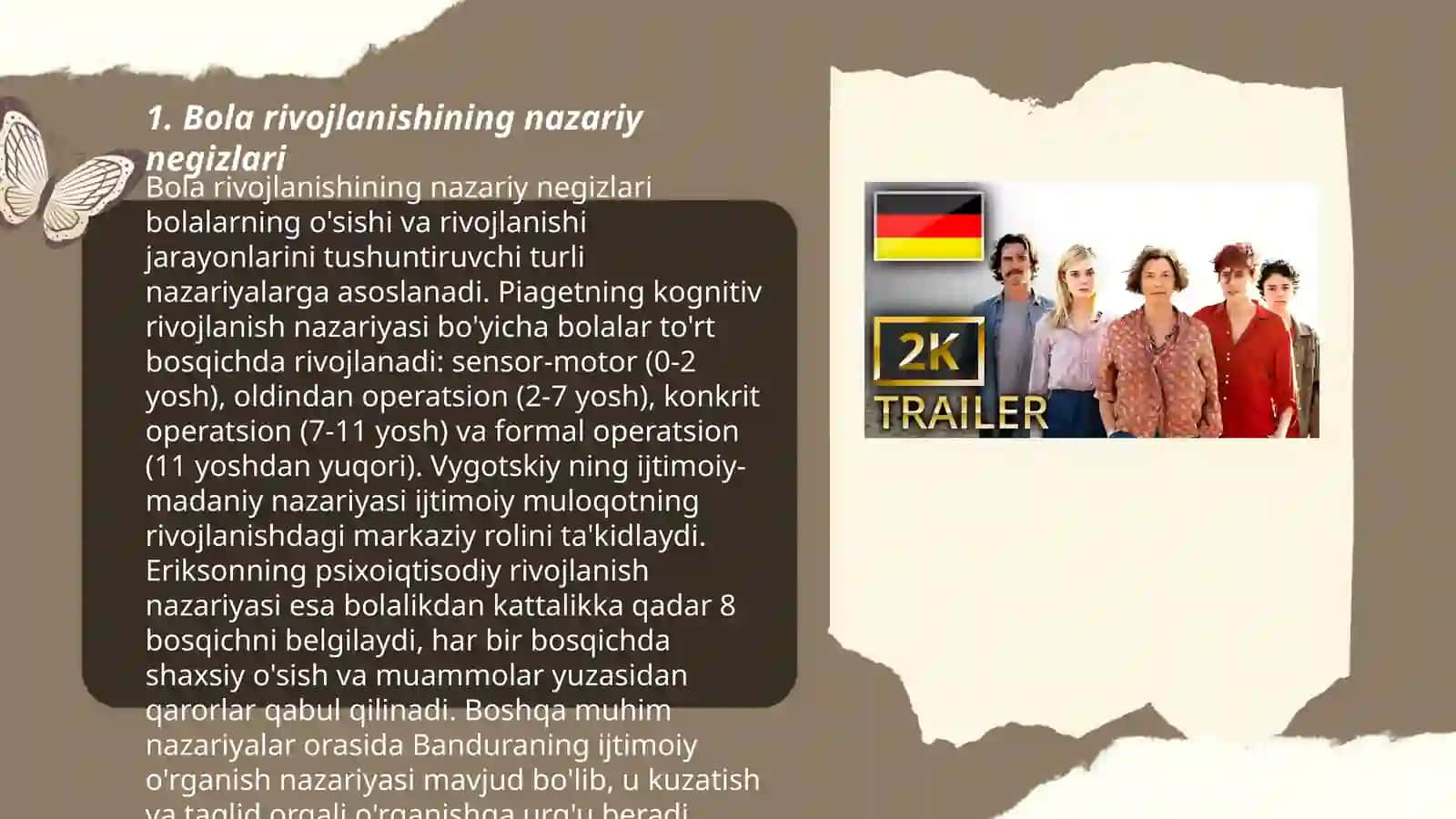 XX-asrning boshlarida bola rivojlanish nazariyasi 3