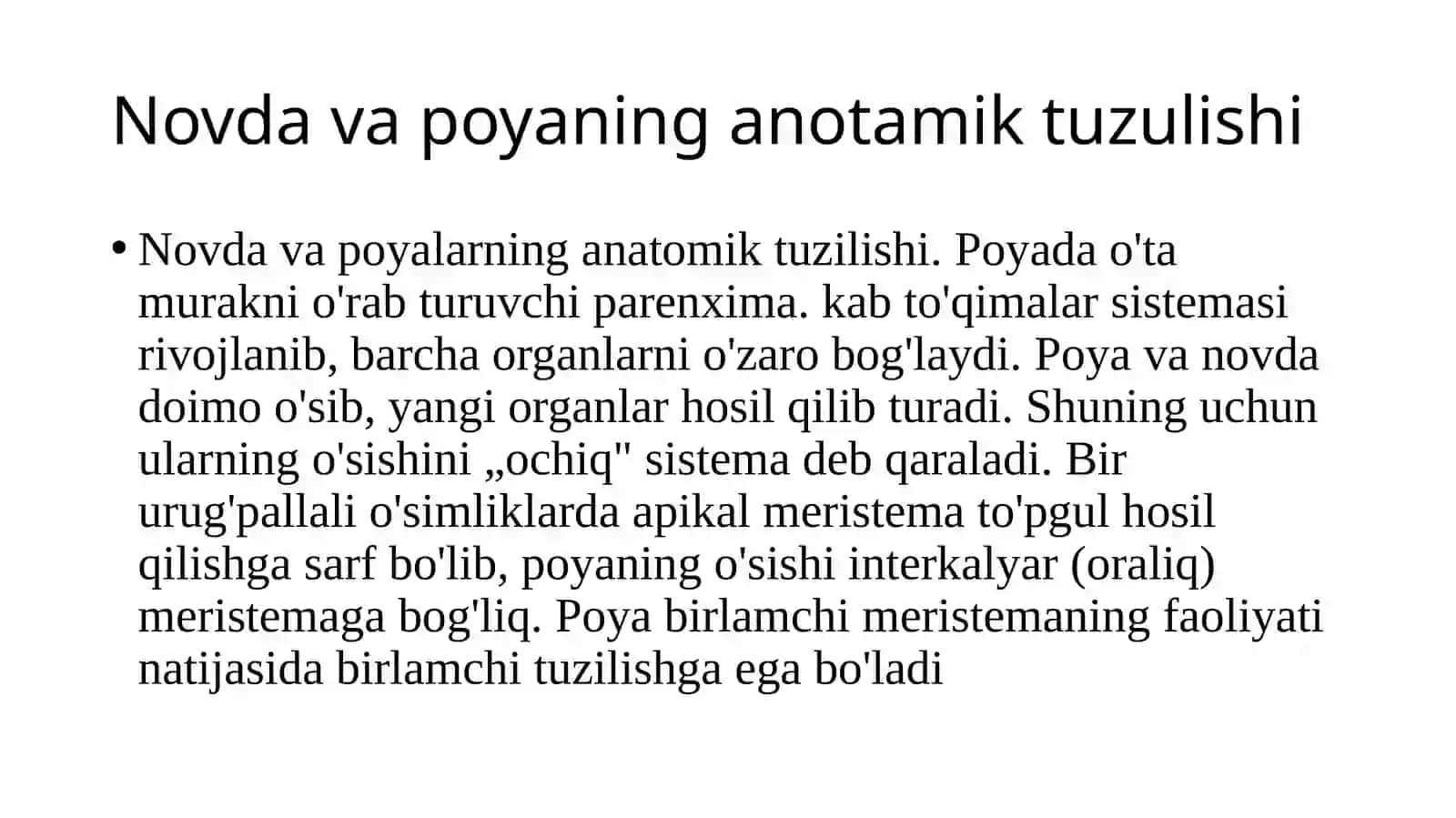 POYANING MORFOLOGIK VA ANOTOMIK TUZILISHI 3