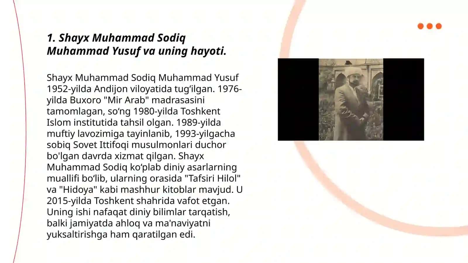Shayx Muhammad Sodiq Muhammad Yusufning "Baxtiyor oila" asarida islom qadryatlari talqini 3