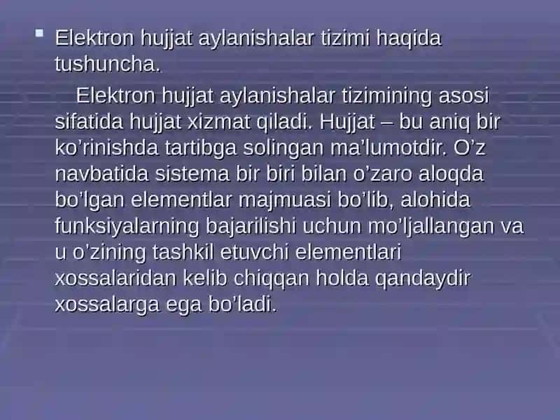 Elektron hujjat aylanishalar tizimi 3