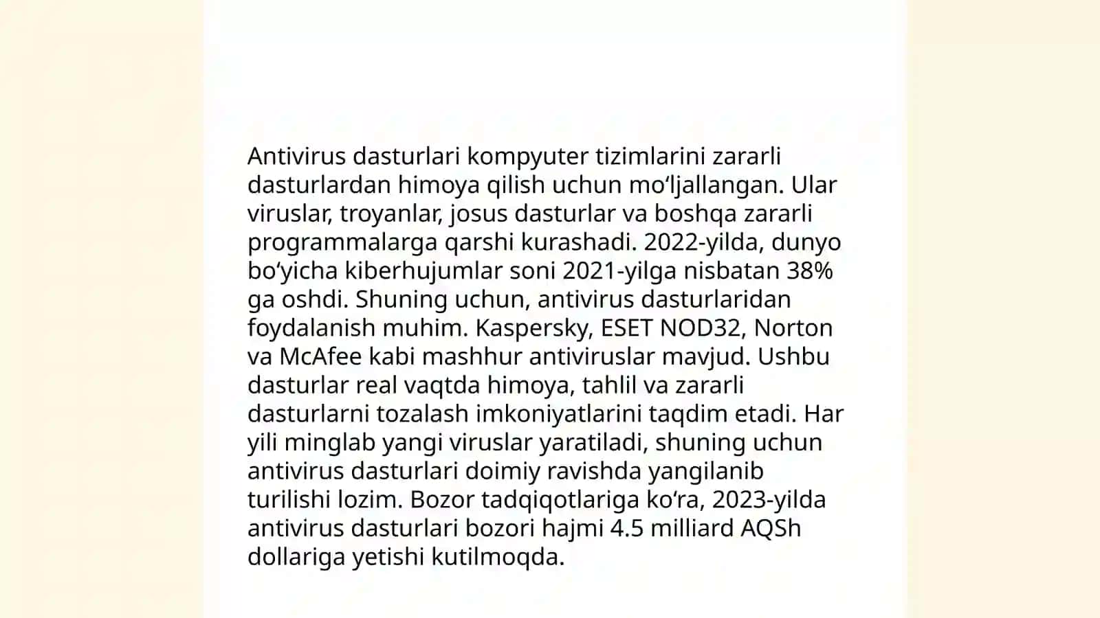 Antivirus dasturlari 3