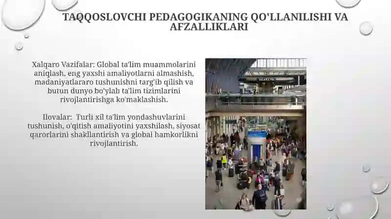 Qiyosiy pedagogikaning xalqaro vazifalari 3