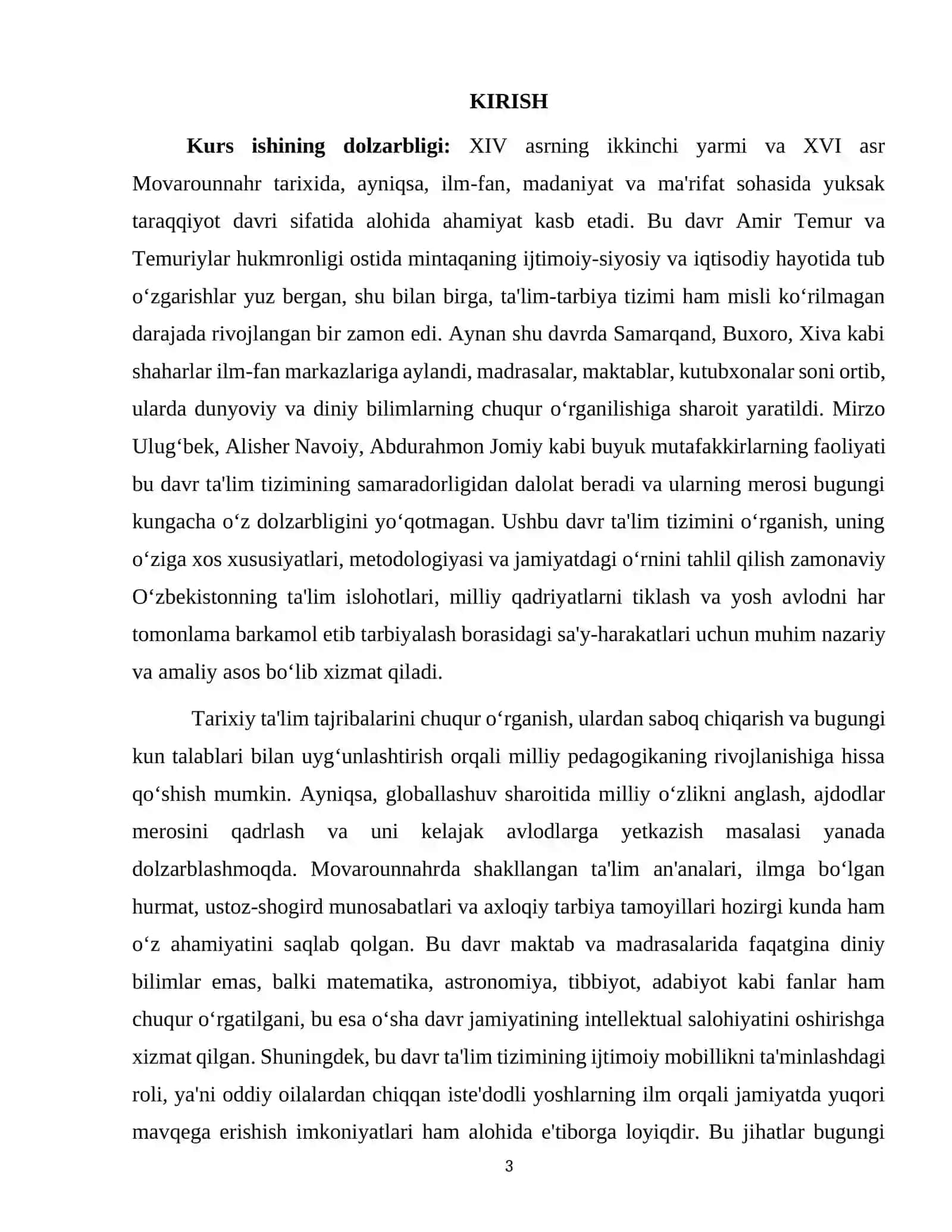 XIV ASRNING IKKINCHI YARMI VA XVI ASRDA MOVAROUNNAHRDA TARBIYA VA MAKTAB 3