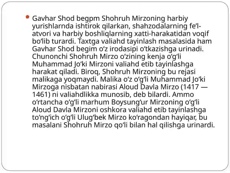 Gavharshodbegim faolyatining ilmiy tarixi va badiiy asarlardan talqin 3