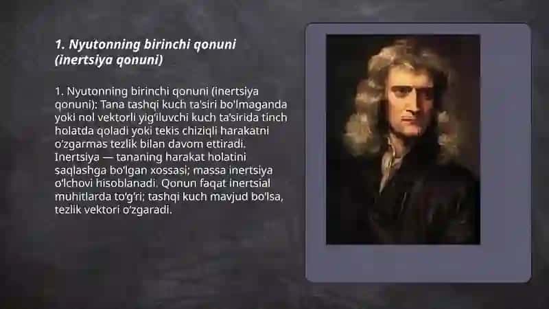 Nyuton qonunlari 3