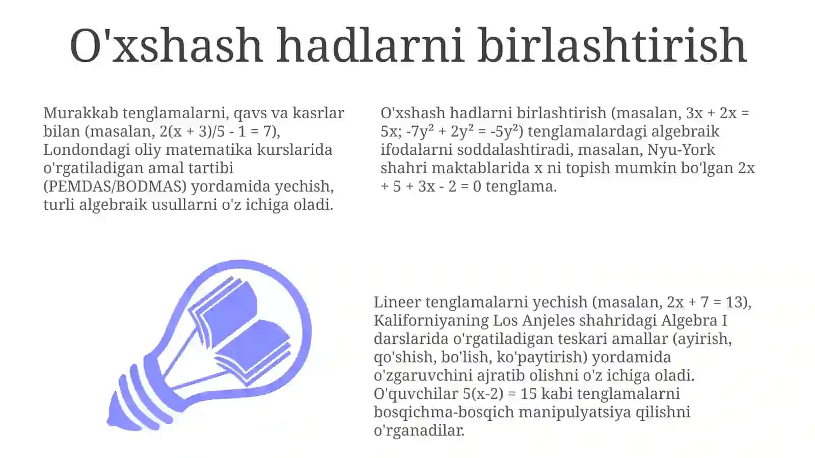 Algebraikmasalalarniyechishgao'rgatish 3